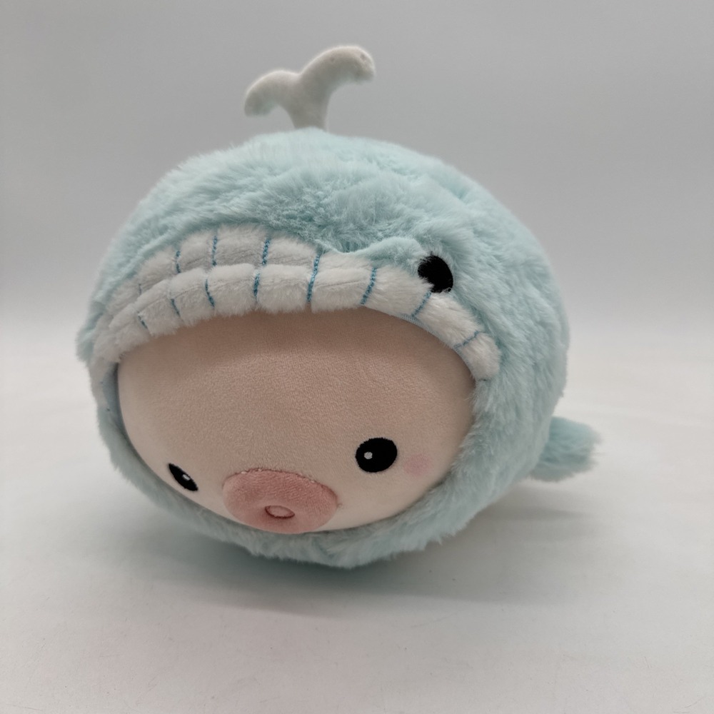 Takashoji Pig in Whale costume plush 15" Long